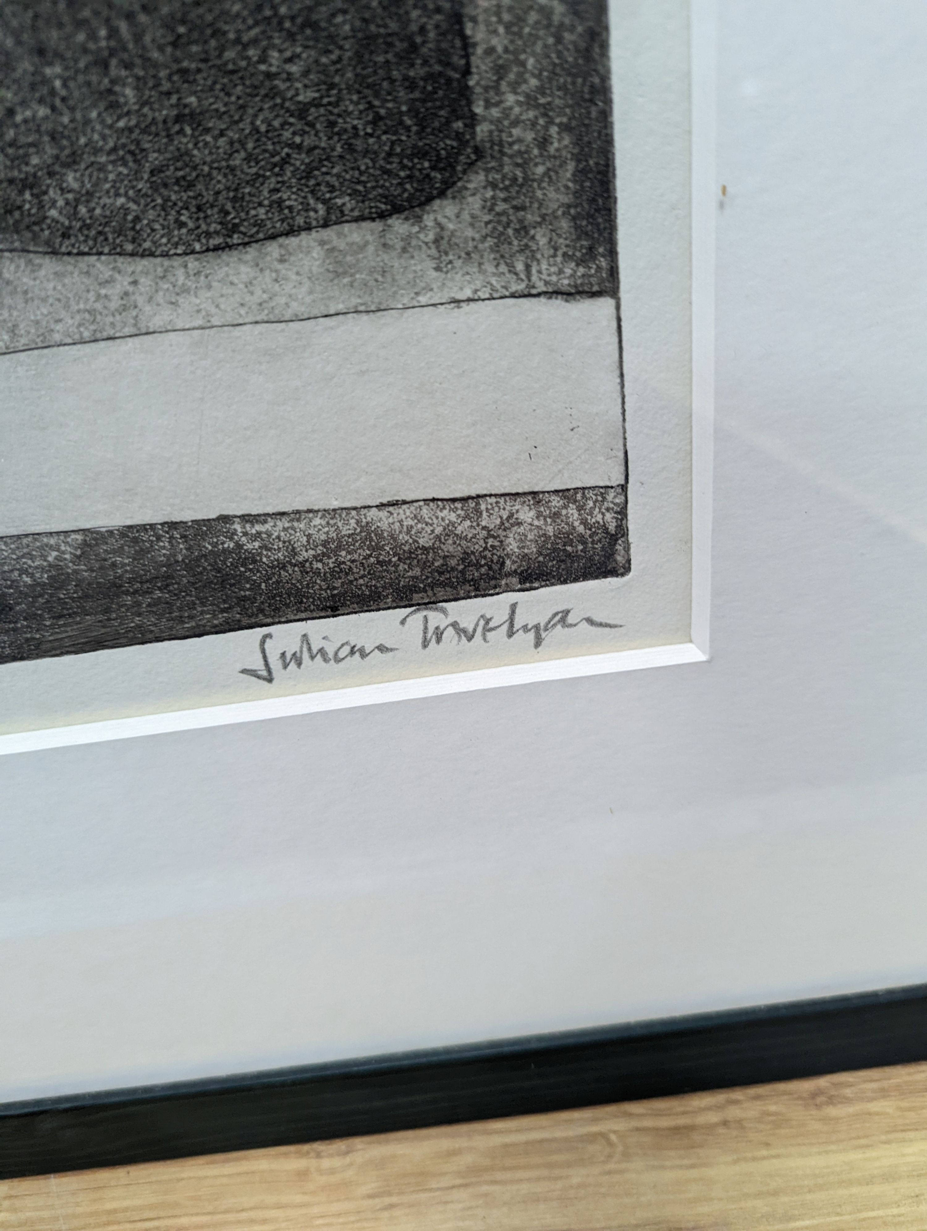 Julian Trevelyan (1910–1988), etching, Marlborough College 1963, signed, 19/75, 50 x 37cm